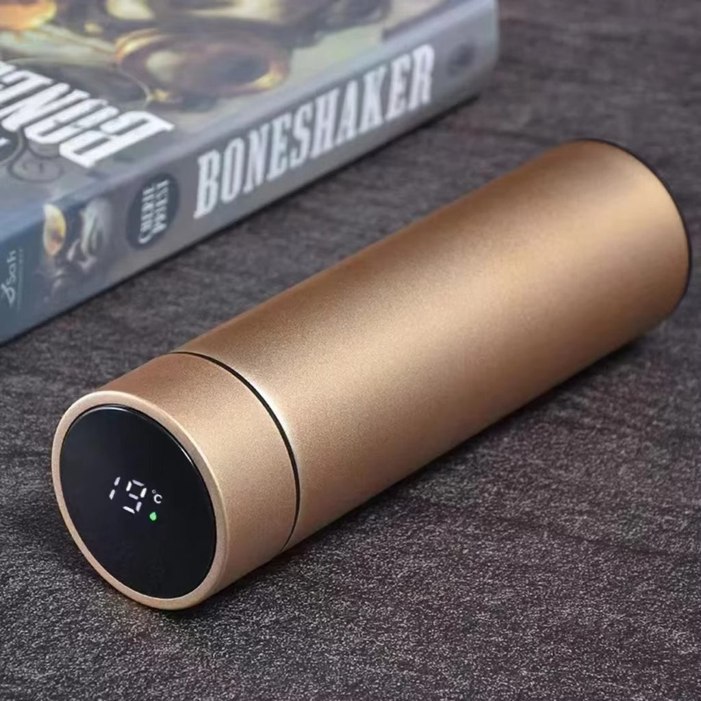স্মার্ট LED টেম্পারেচার ওয়াটার বোতল (১৬oz) – ডাবল ওয়াল স্টেইনলেস স্টিল ফ্লাস্ক 🔥❄️