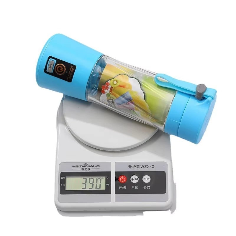 পোর্টেবল USB রিচার্জেবল জুসার ব্লেন্ডার (380ML) – ৬ ব্লেড স্মুদি মেকার 🥤⚡