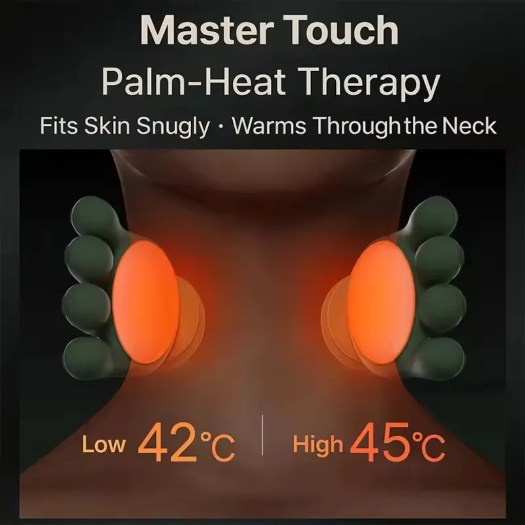 Neck & Shoulder Massager 💆‍♂️ | 3D Deep Kneading + Heat Therapy 🔥 Pain Relief in Minutes