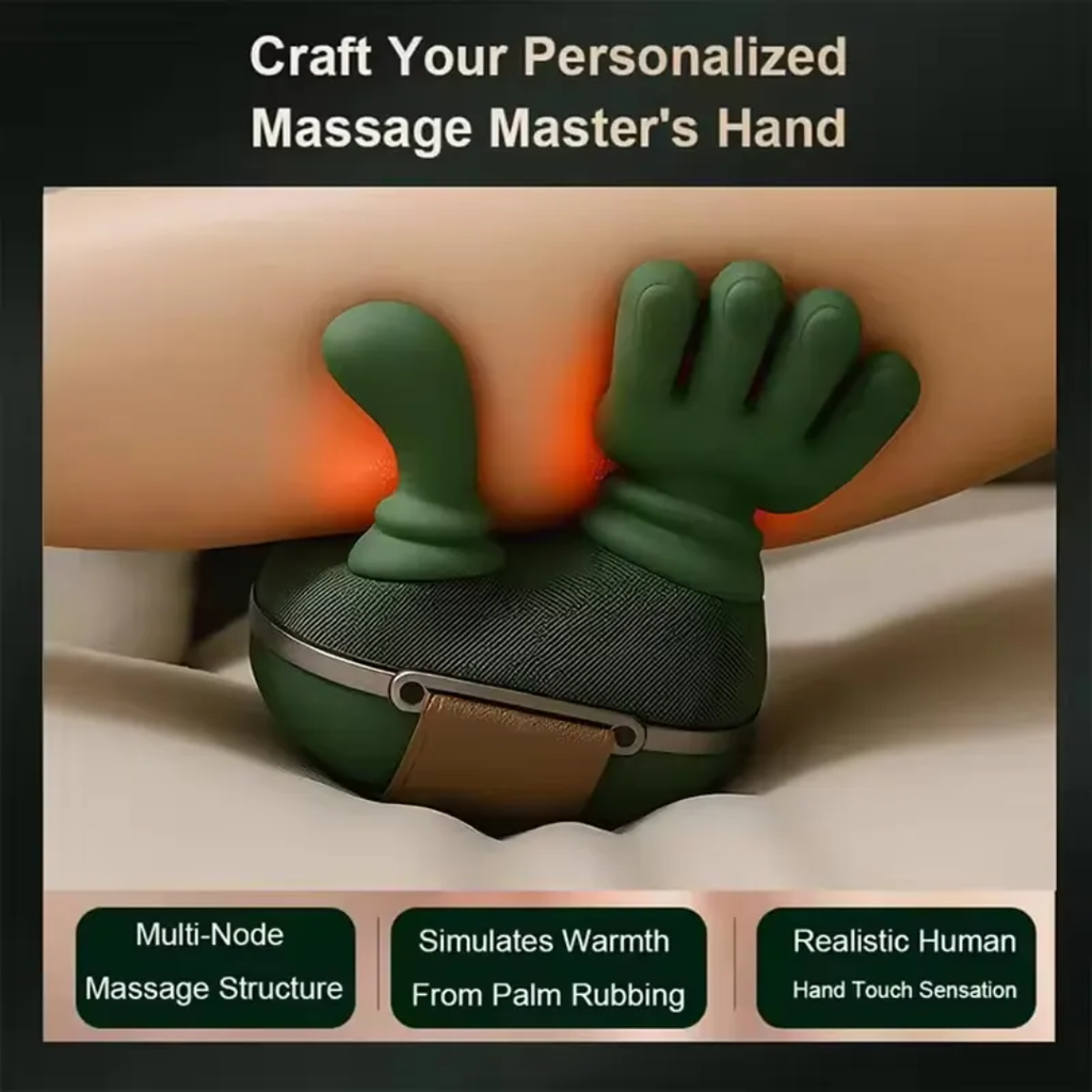 Neck & Shoulder Massager 💆‍♂️ | 3D Deep Kneading + Heat Therapy 🔥 Pain Relief in Minutes
