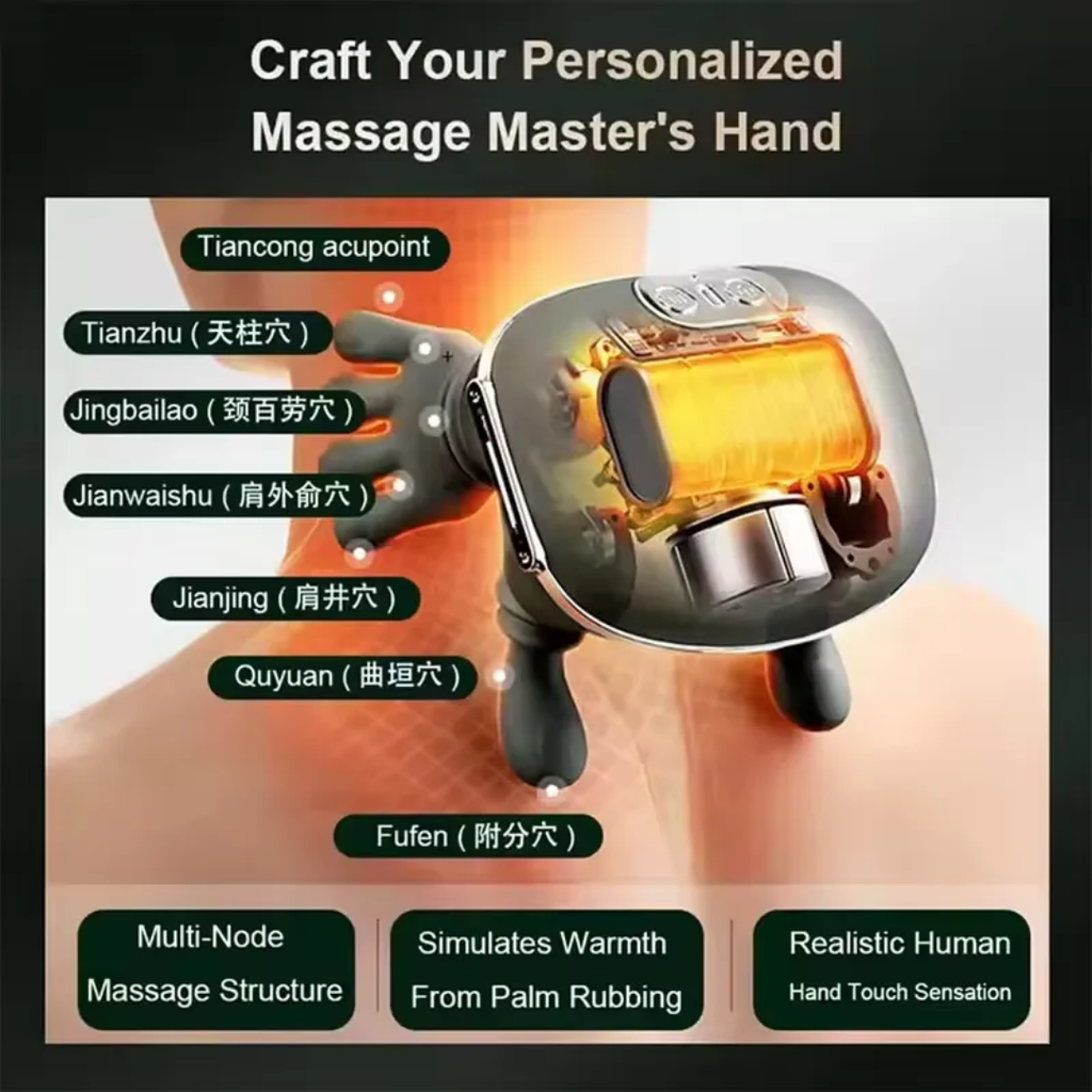 Neck & Shoulder Massager 💆‍♂️ | 3D Deep Kneading + Heat Therapy 🔥 Pain Relief in Minutes