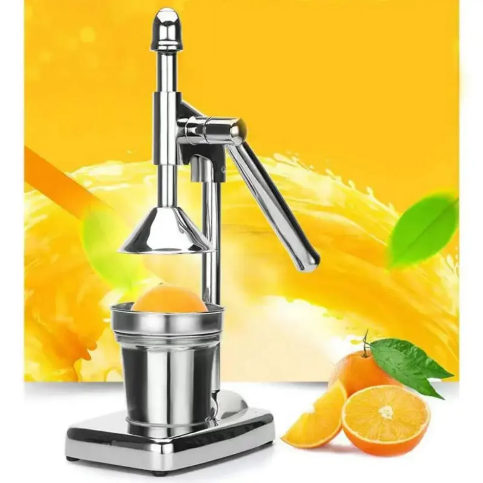 Manual Juicer Machine – Stainless Steel Hand Press Lemon, Orange & Fruit Juice Maker - Image 2