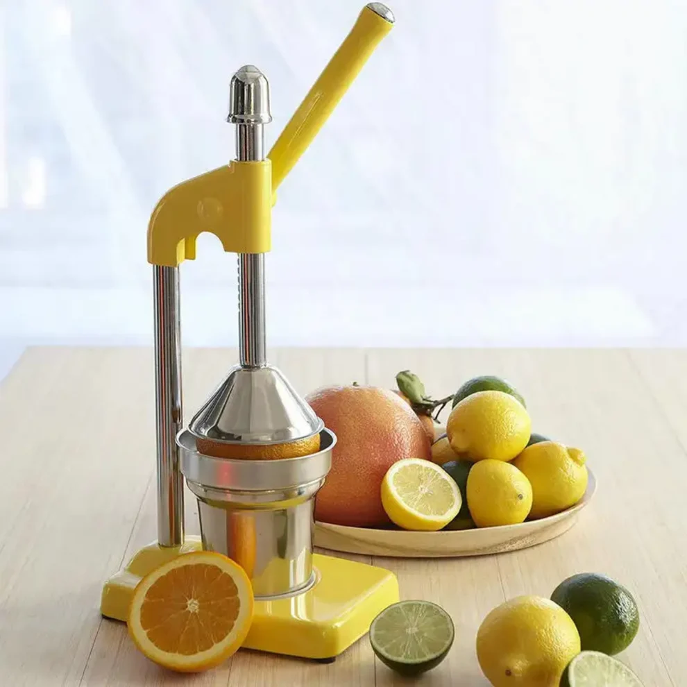 Manual Juicer Machine – Stainless Steel Hand Press Lemon, Orange & Fruit Juice Maker - Image 3