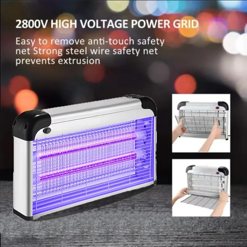 LED UV ইলেকট্রিক মশা ও মাছি মারার লাইট – ইনডোর ইনসেক্ট কিলার ট্র্যাপ 🦟⚡ - Image 2
