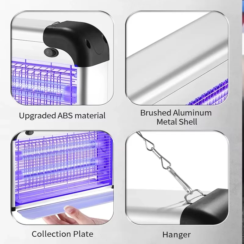 LED UV ইলেকট্রিক মশা ও মাছি মারার লাইট – ইনডোর ইনসেক্ট কিলার ট্র্যাপ 🦟⚡ - Image 4